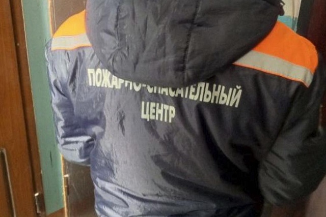 Спасатели обеспечили доступ в квартиру социальному работнику.